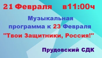 "Твои Защитники, Россия!" музыкальная программа посвященная 23 февраля